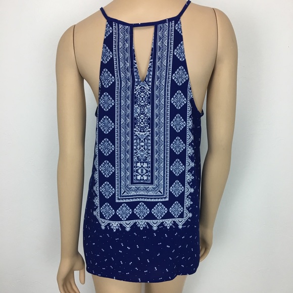 The Impeccable Pig Tops - The Impeccable Pig Blue Tank Size Large